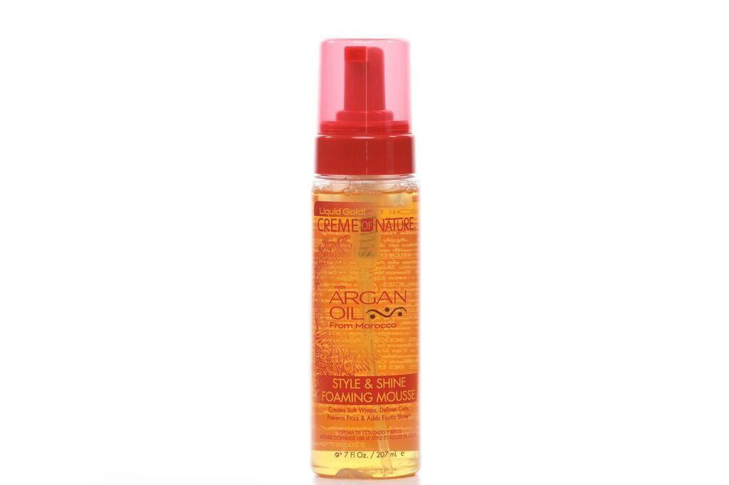 CREME of NATURE ARGAN OIL STYLE & SHINE FOAMING MOUSSE