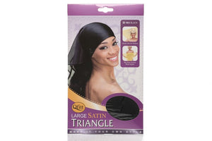 Qfitt LARGE SATIN TRIANGLE BLACK