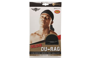 KING.J DELUXE DU-RAG BLACK