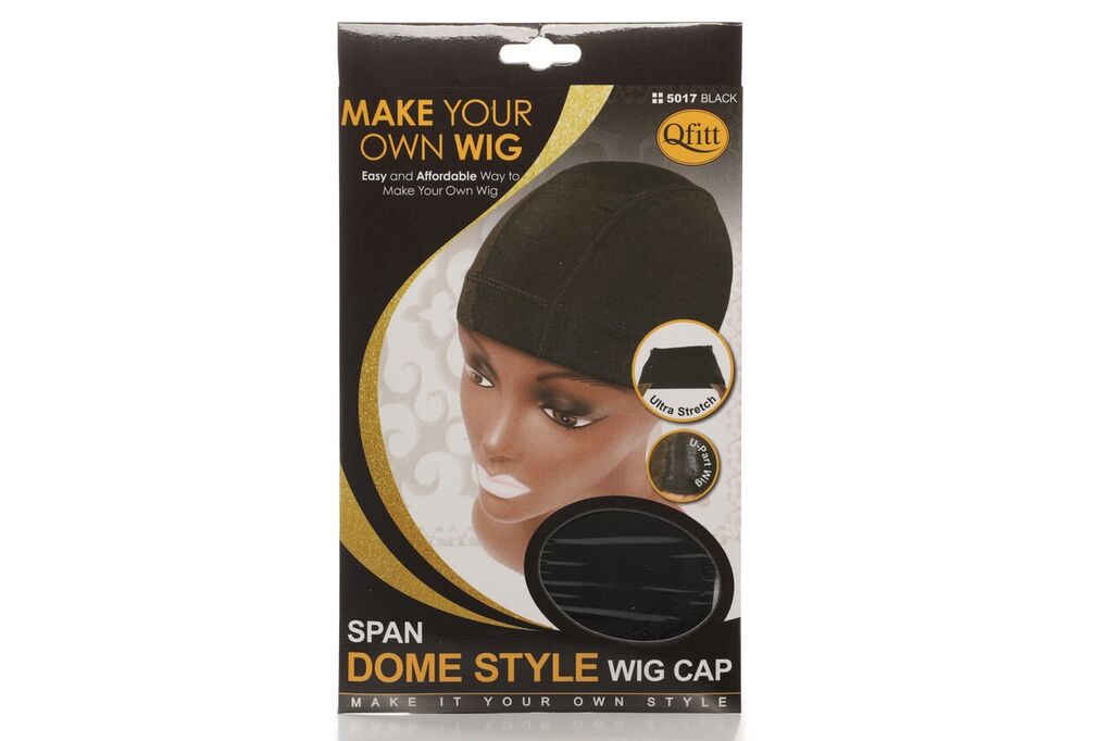 Qfitt MAKE YOUR OWN WIG SPAN DOME STYLE WIG CAP BLACK