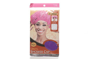 Qfitt VINYL SHOWER CAP X-LARGE ASSORT