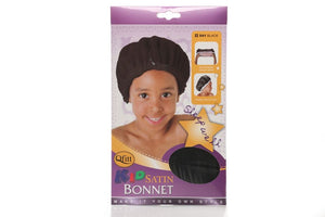 Qfitt KID SATIN BONNET BLACK