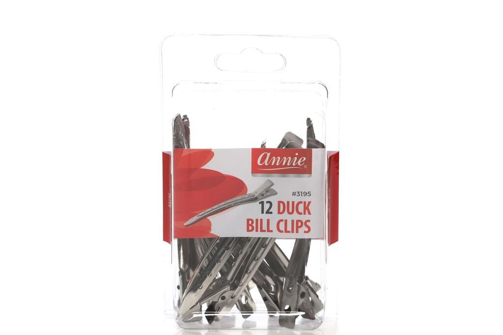 Annie 12 DUCK BILL CLIPS